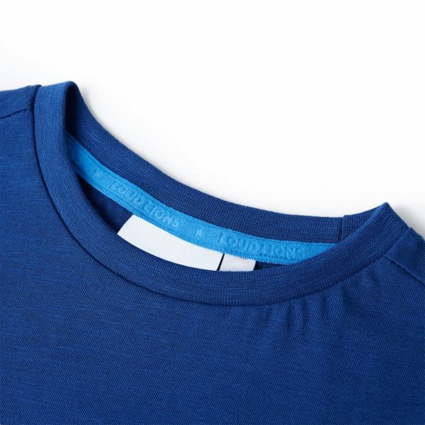 T-shirt para criança azul-escuro 116 - Image 3