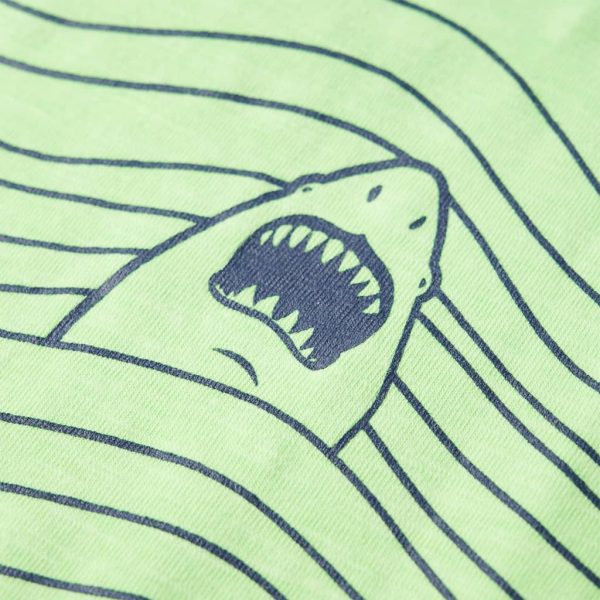 T-shirt para criança verde-néon 104 - Image 4