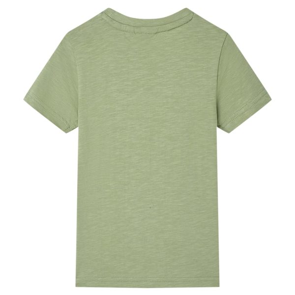 T-shirt de criança cor caqui-claro 92 - Image 2