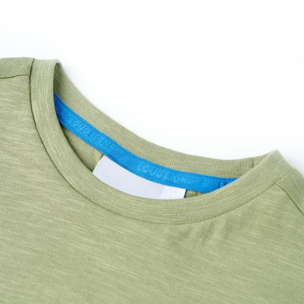 T-shirt de criança cor caqui-claro 140 - Image 3