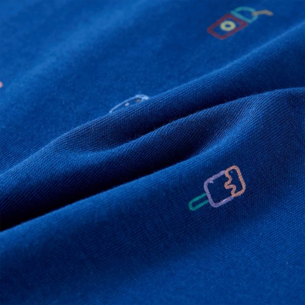Camisola de manga cava para criança azul-escuro 116 - Image 8