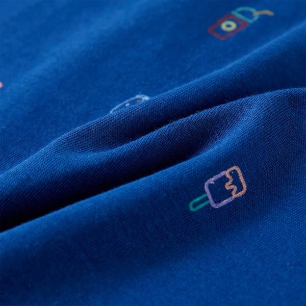 Camisola de manga cava para criança azul-escuro 140 - Image 8