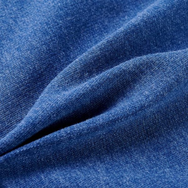 Sweatshirt para criança com capuz e fecho azul-escuro mesclado 104 - Image 7