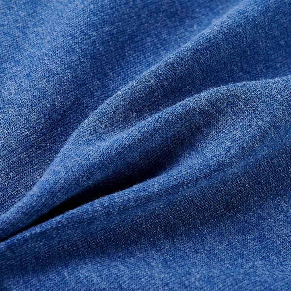 Sweatshirt para criança com capuz e fecho azul-escuro mesclado 116 - Image 7