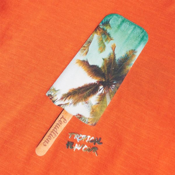 T-shirt de criança laranja-escuro 92 - Image 4