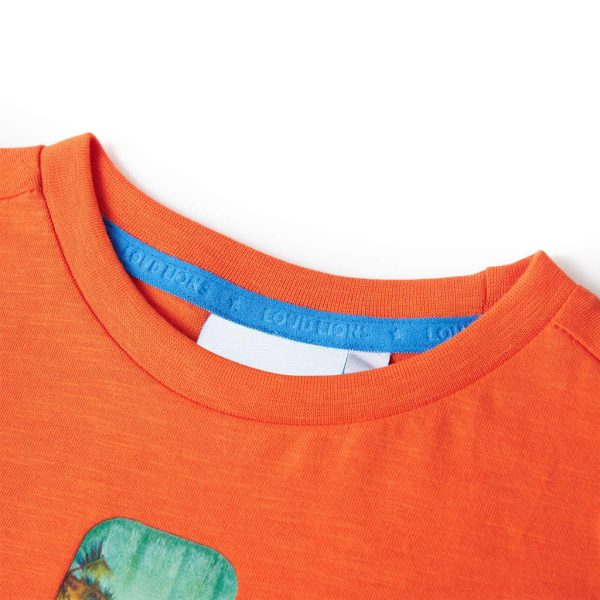 T-shirt de criança laranja-escuro 104 - Image 9