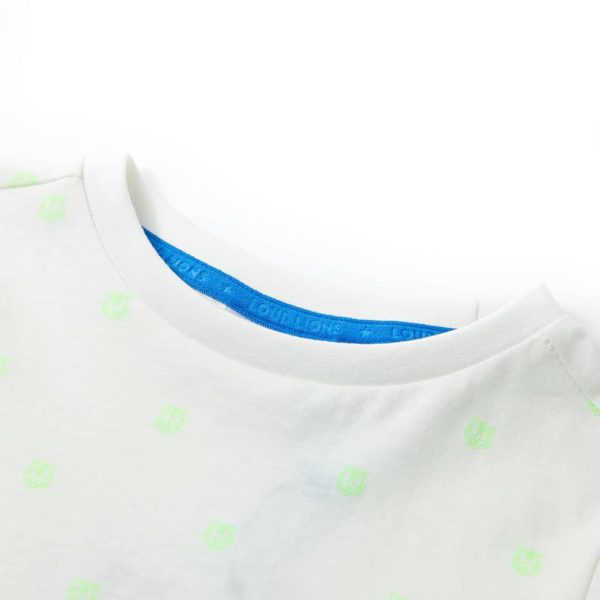 T-shirt infantil cor cru 128 - Image 3