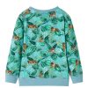 Sweatshirt para criança verde-claro mesclado 92 - Image 2