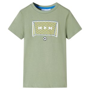 T-shirt infantil caqui-claro 104