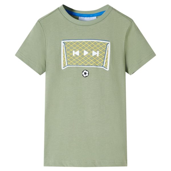 T-shirt infantil caqui-claro 104