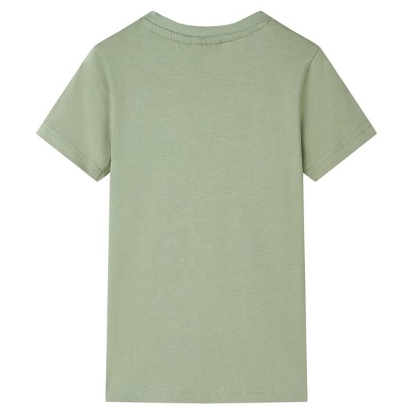 T-shirt infantil caqui-claro 104 - Image 2