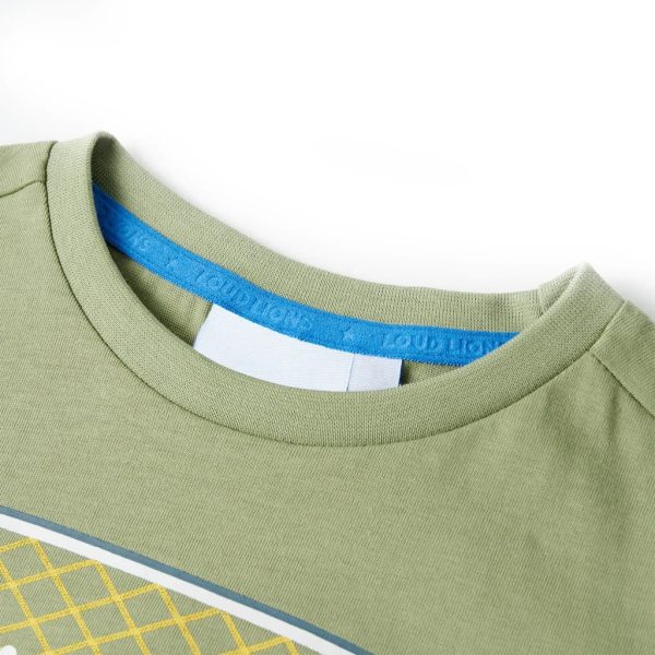 T-shirt infantil caqui-claro 104 - Image 3