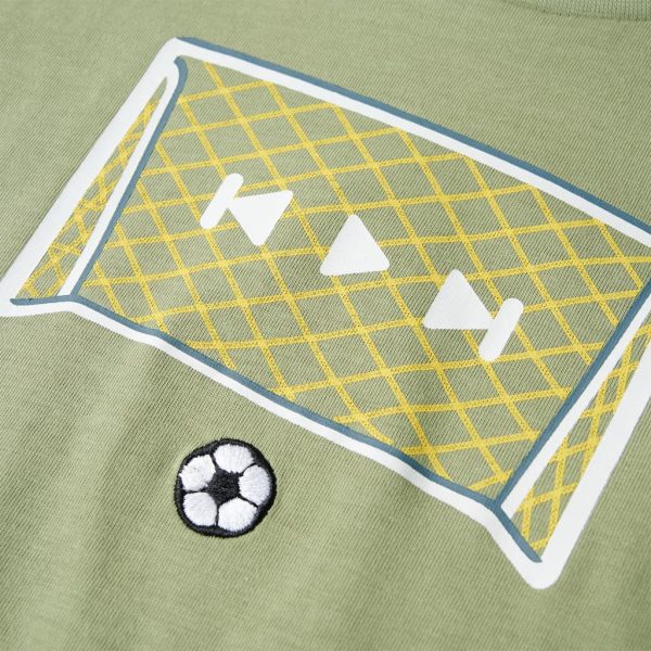 T-shirt infantil caqui-claro 116 - Image 4
