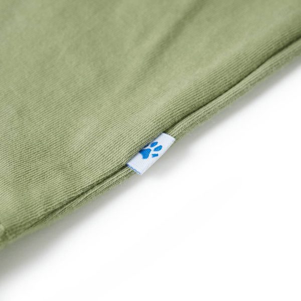 T-shirt infantil caqui-claro 116 - Image 5