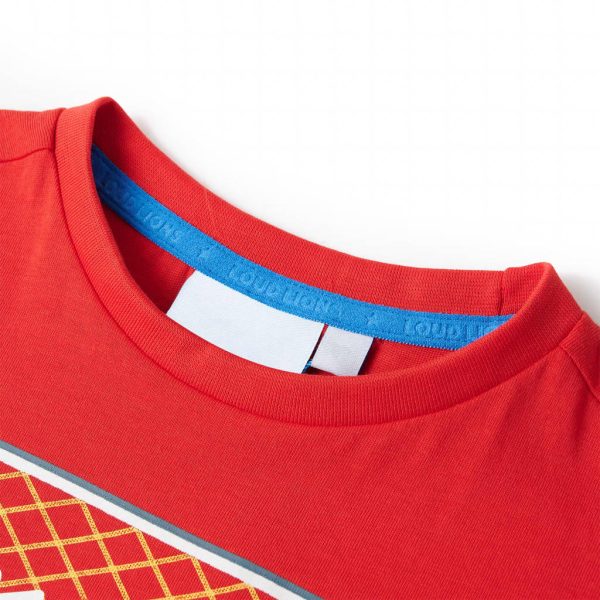 T-shirt infantil vermelho 116 - Image 3