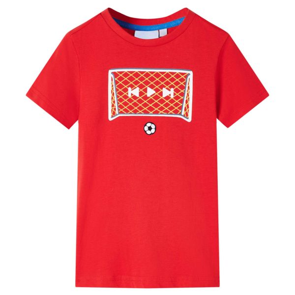 T-shirt infantil vermelho 140