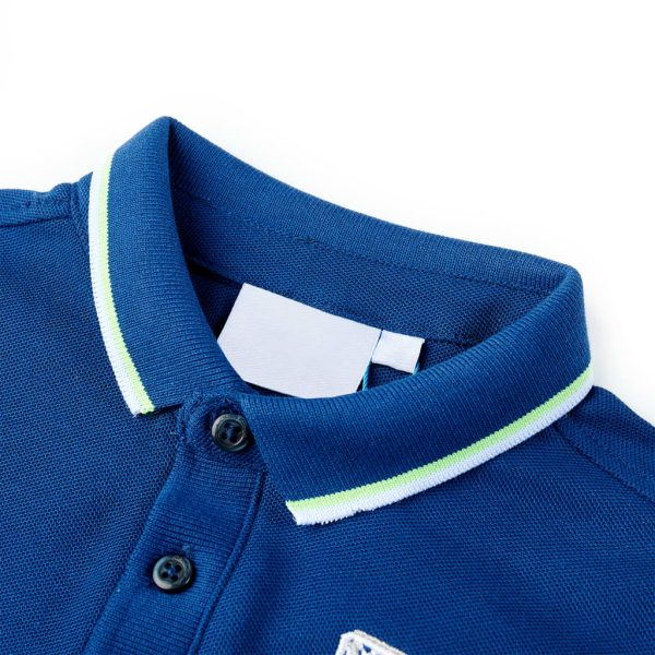 Polo para criança azul-escuro 92 - Image 3