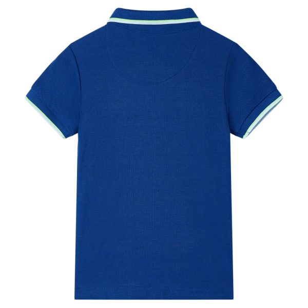 Polo para criança azul-escuro 140 - Image 2