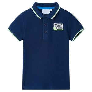 Polo para criança azul-marinho 140