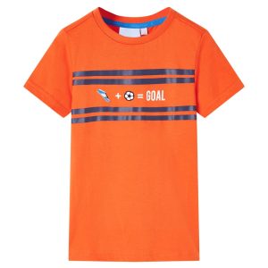 T-shirt de criança laranja-escuro 104