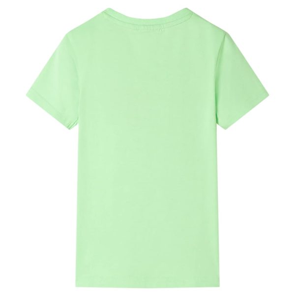T-shirt para criança verde-néon 92 - Image 2
