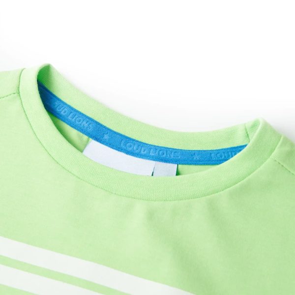 T-shirt para criança verde-néon 92 - Image 3