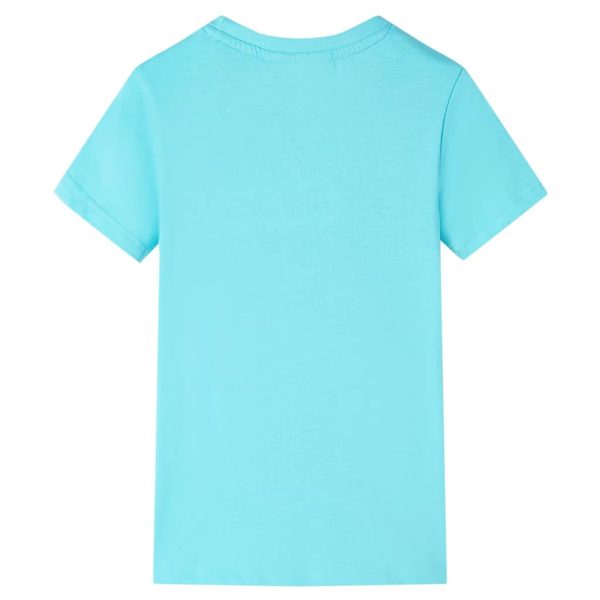 T-shirt para criança ciano 92 - Image 2