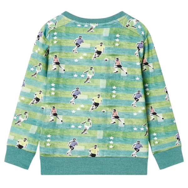 Sweatshirt para criança verde-claro mesclado 104 - Image 2