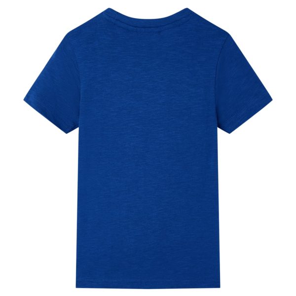 T-shirt para criança azul-escuro 92 - Image 2