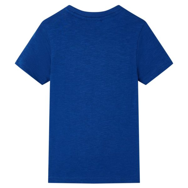 T-shirt para criança azul-escuro 104 - Image 2