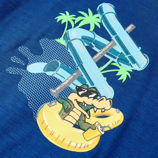 T-shirt para criança azul-escuro 104 - Image 4