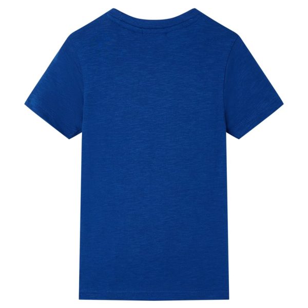 T-shirt para criança azul-escuro 128 - Image 2