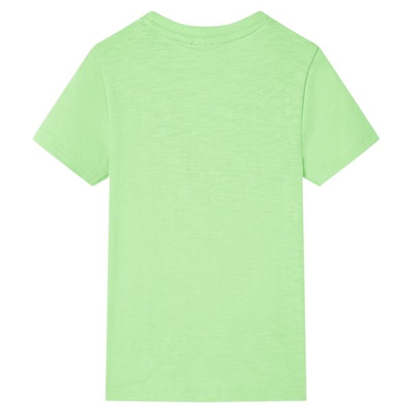T-shirt de criança verde néon 92 - Image 2