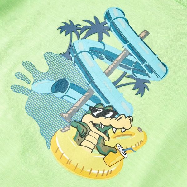 T-shirt de criança verde néon 92 - Image 4