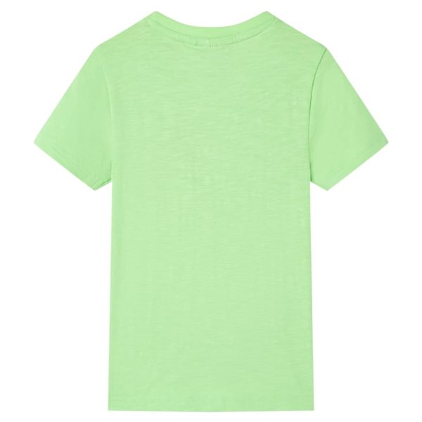 T-shirt de criança verde néon 104 - Image 2