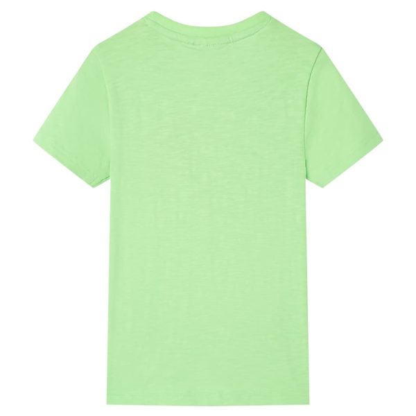 T-shirt de criança verde néon 116 - Image 2