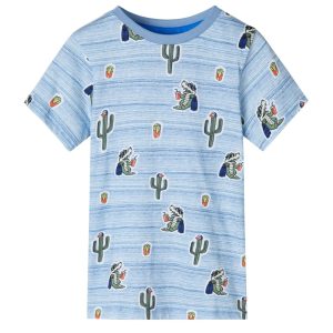 T-shirt de criança mistura de azuis 92