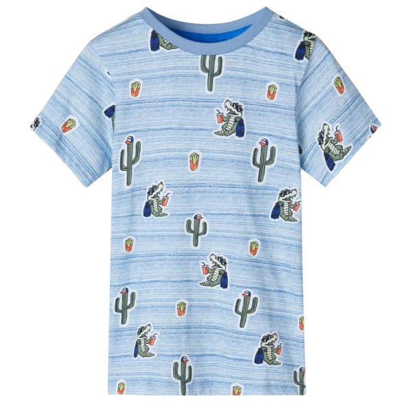 T-shirt de criança mistura de azuis 104