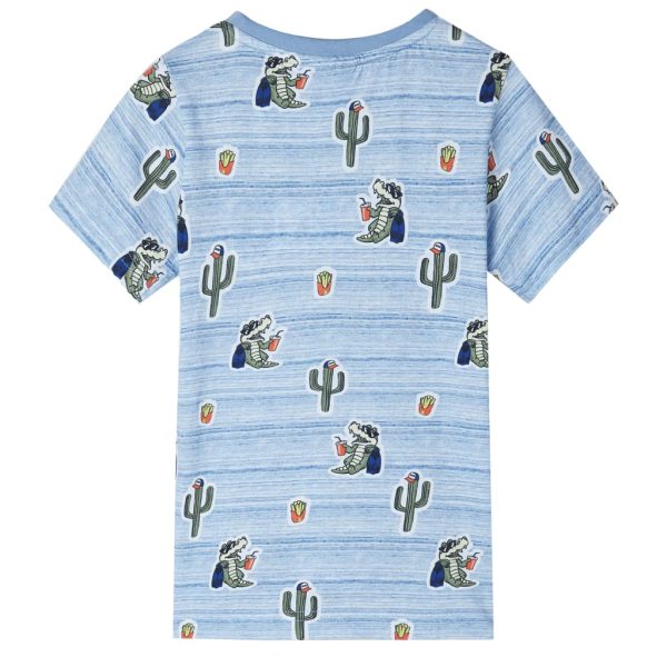 T-shirt de criança mistura de azuis 104 - Image 2