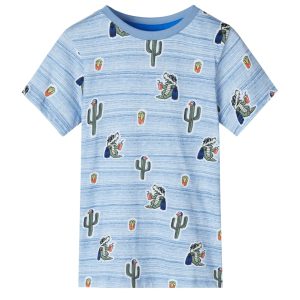 T-shirt de criança mistura de azuis 116