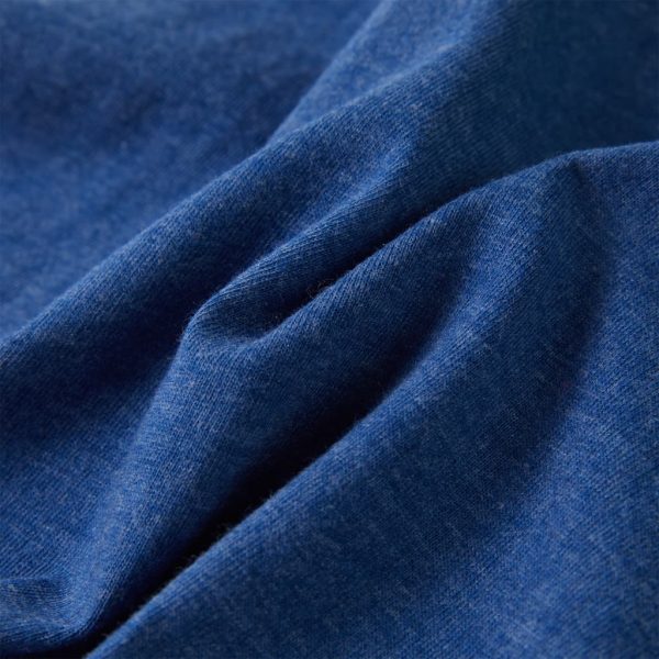 T-shirt para criança azul-escuro mesclado 104 - Image 7