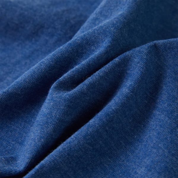 T-shirt para criança azul-escuro mesclado 140 - Image 7