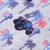 T-shirt infantil cinzento mesclado 128 - Image 4