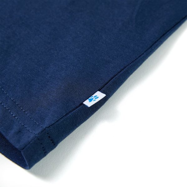 T-shirt para criança azul e azul-marinho 92 - Image 5