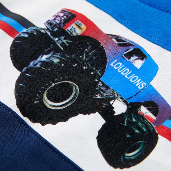 T-shirt para criança azul e azul-marinho 104 - Image 4