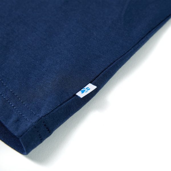 T-shirt para criança azul e azul-marinho 116 - Image 5