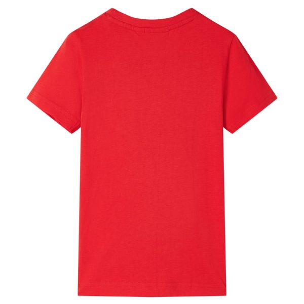 T-shirt para criança vermelho 92 - Image 2
