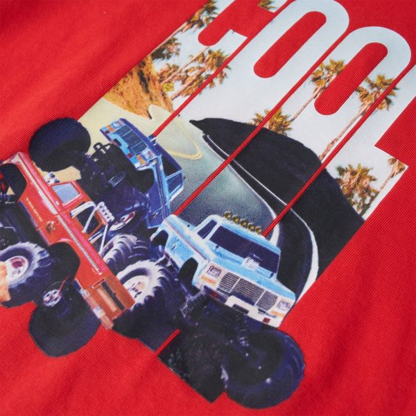 T-shirt para criança vermelho 92 - Image 4