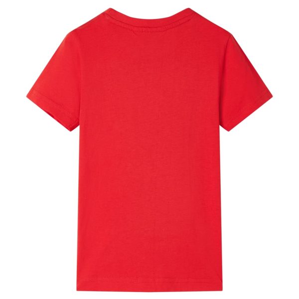 T-shirt para criança vermelho 104 - Image 2