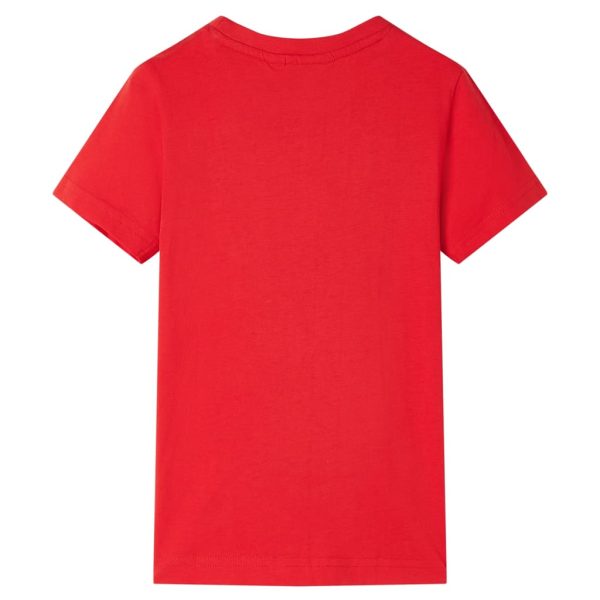 T-shirt para criança vermelho 128 - Image 2